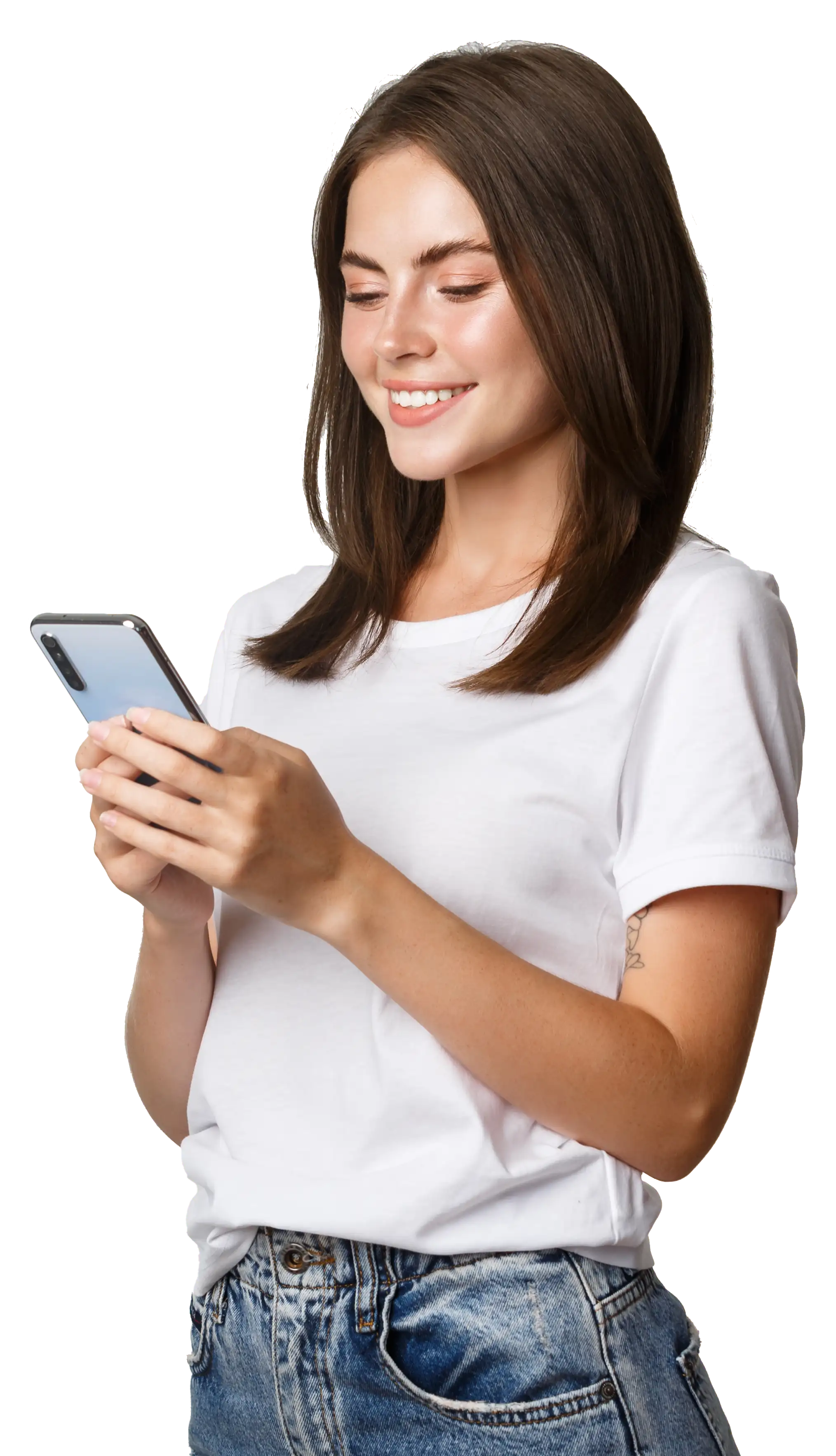 User playing quiz